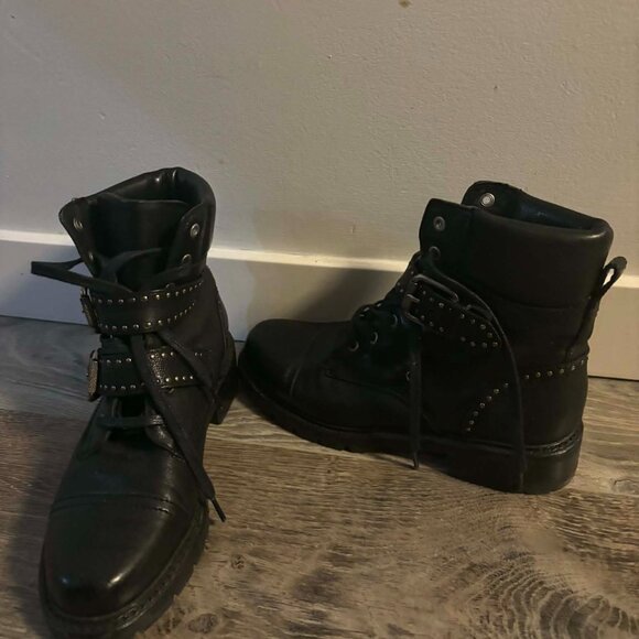 Womens Frye leather boots - black - Picture 1 of 3